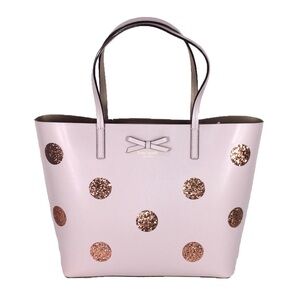 Kate Spade Light Pink Tote with Glitter Polka Dots
